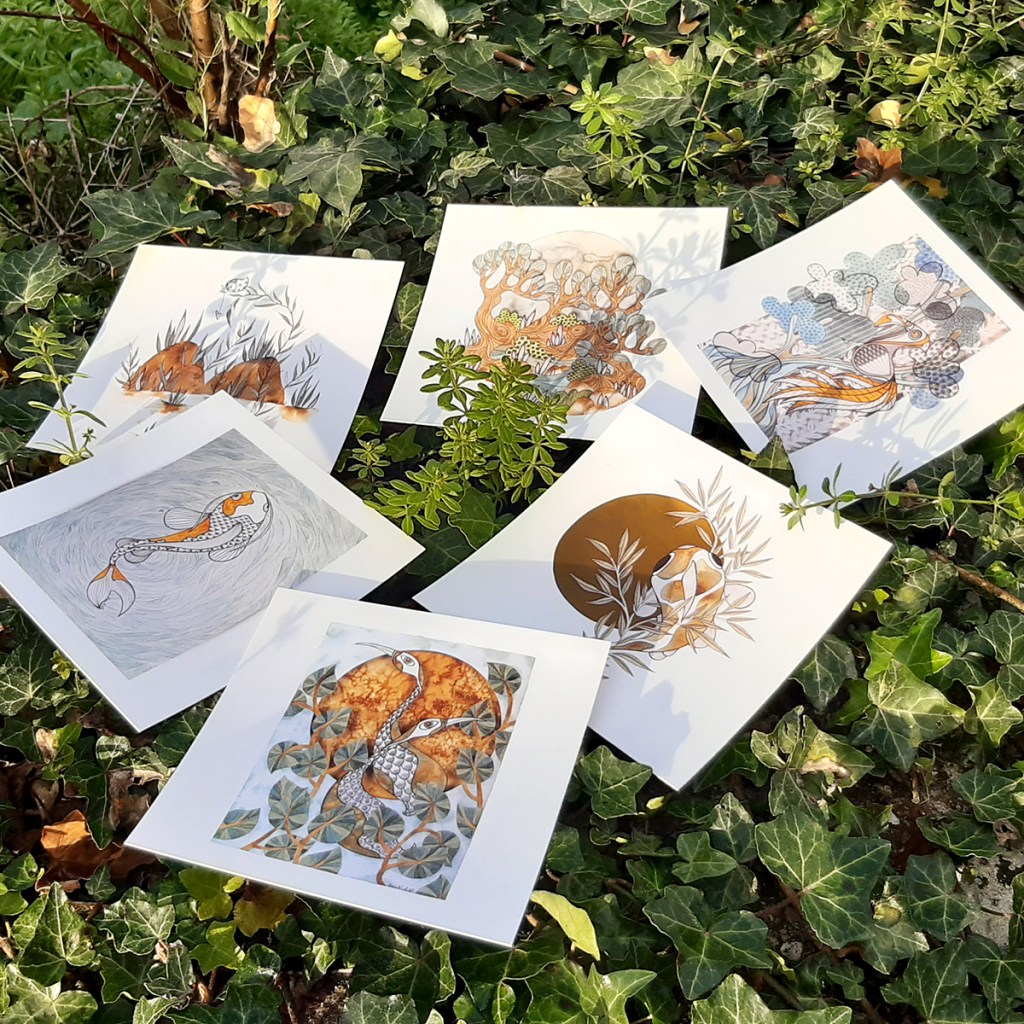 Impressions et vente de produits dérivés des illustrations de Annie Kergoat, cartes postales, posters illustrés.